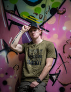 T-Shirt "EVERY ADVENTURE IS BETTER WITH A BUDDY" khaki